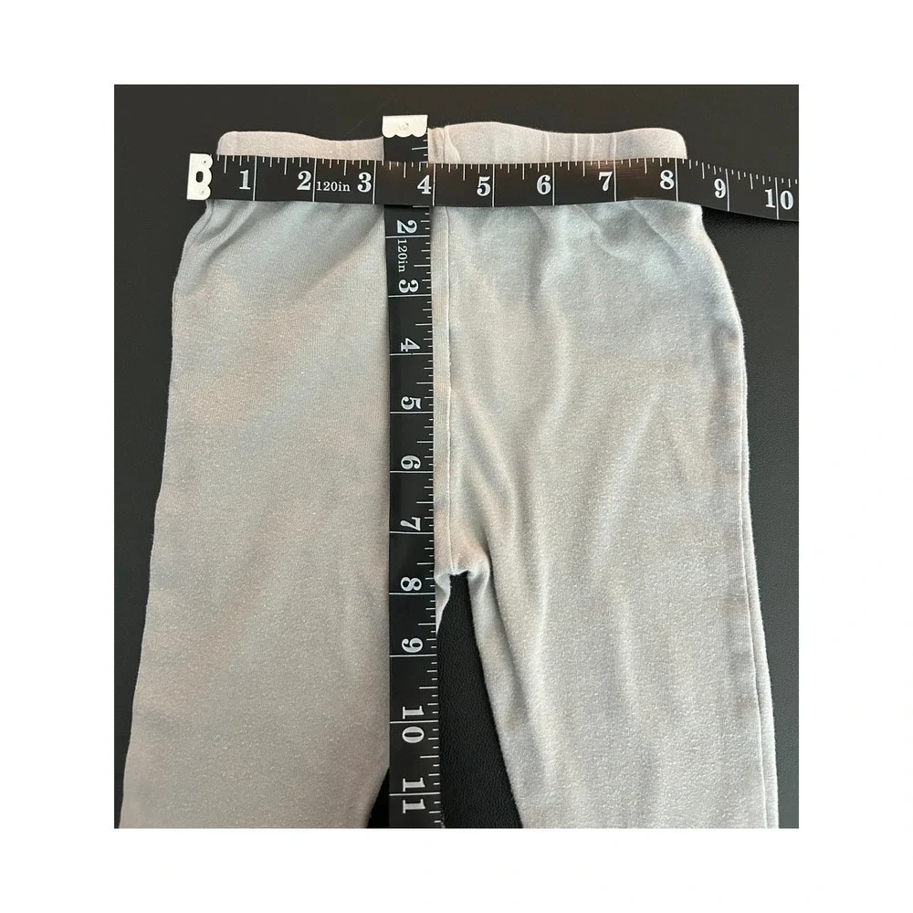 Wonder Nation Baby Leggings 18M Light Blue Gray Cotton Blend Elastic Waist 1338